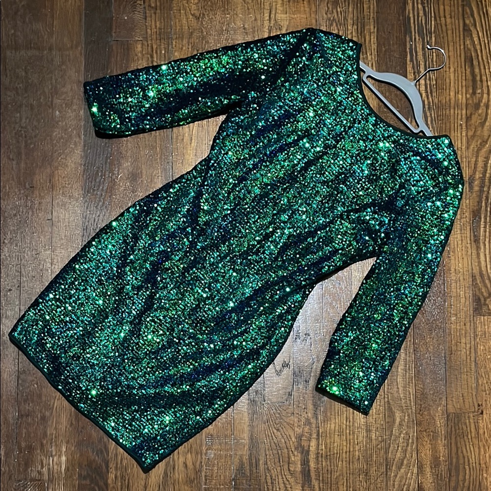 Sequin Green Dress